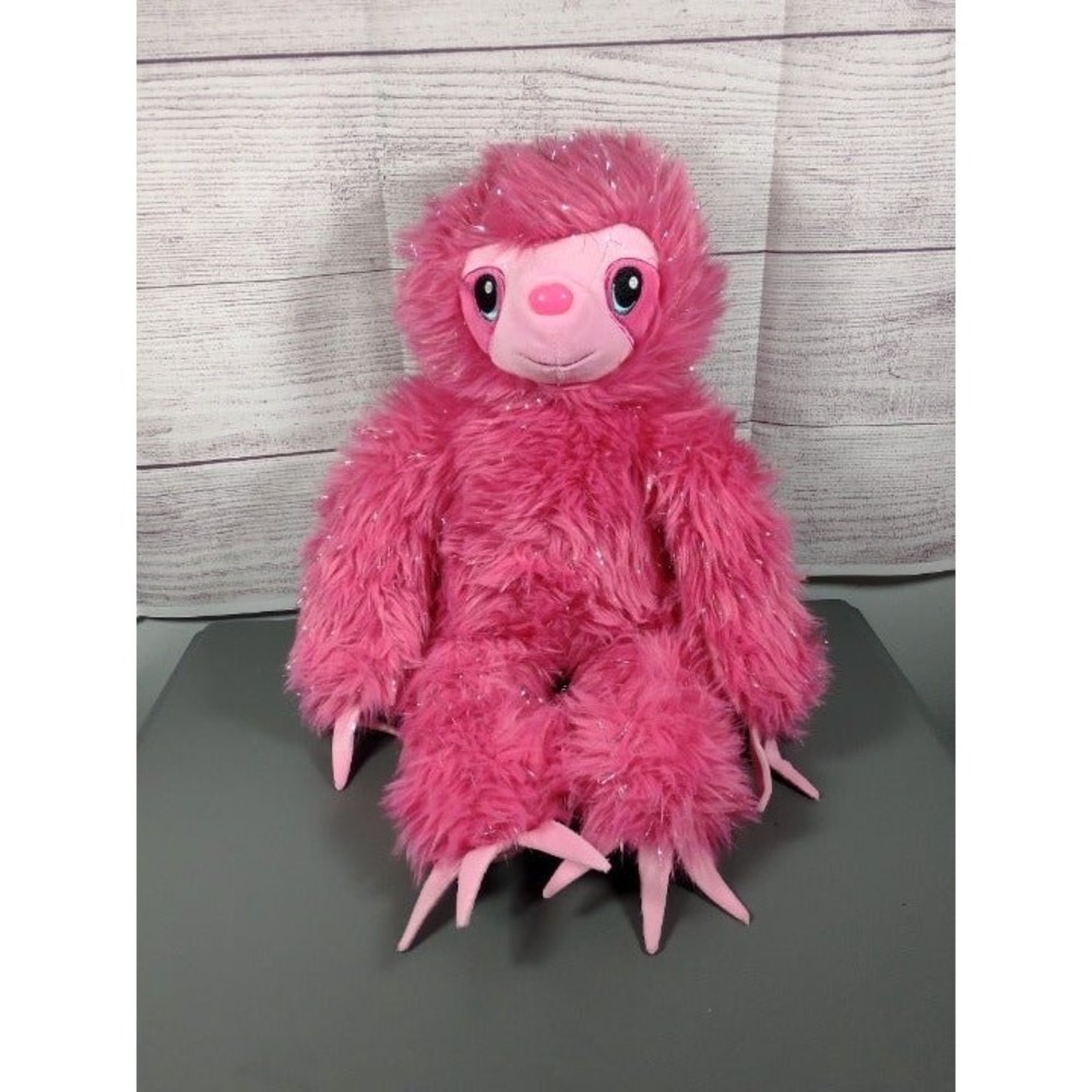 Build-A-Bear Workshop Fuchsia Pink Shimmer Shaggy Sloth